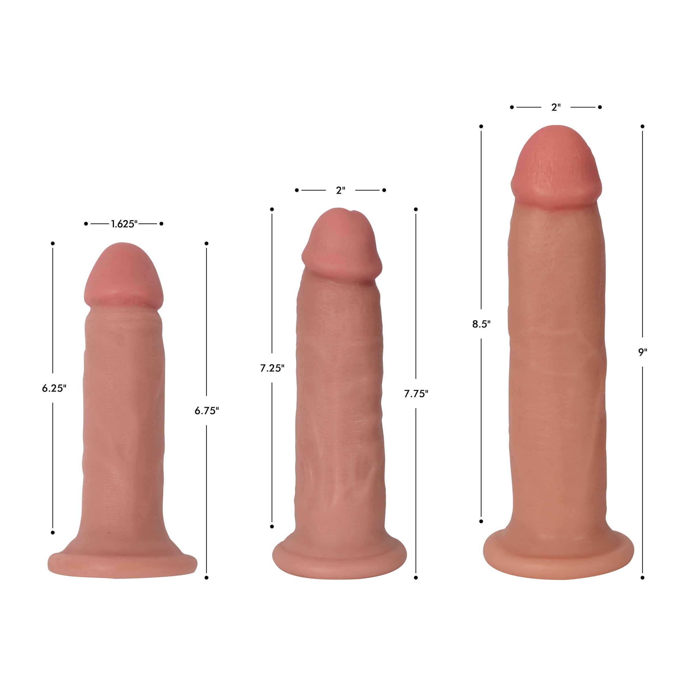 Jock Jock Bareskin Dildo - 7 Inch BULK Flesh