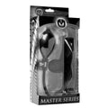 Master Series Silencer Inflatable Locking Silicone Penis Gag Black