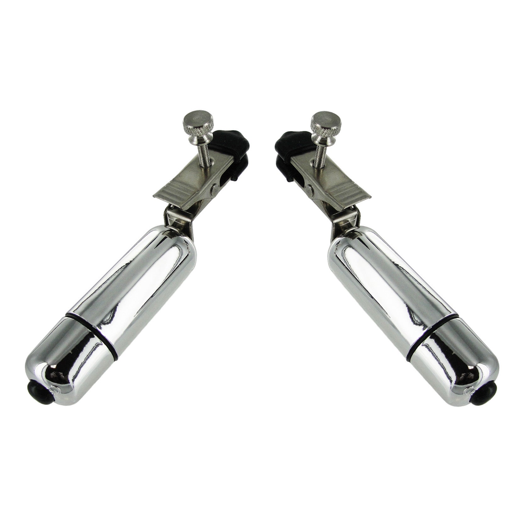 Trinity Men Wireless Vibrating Nipple Clamps Grey