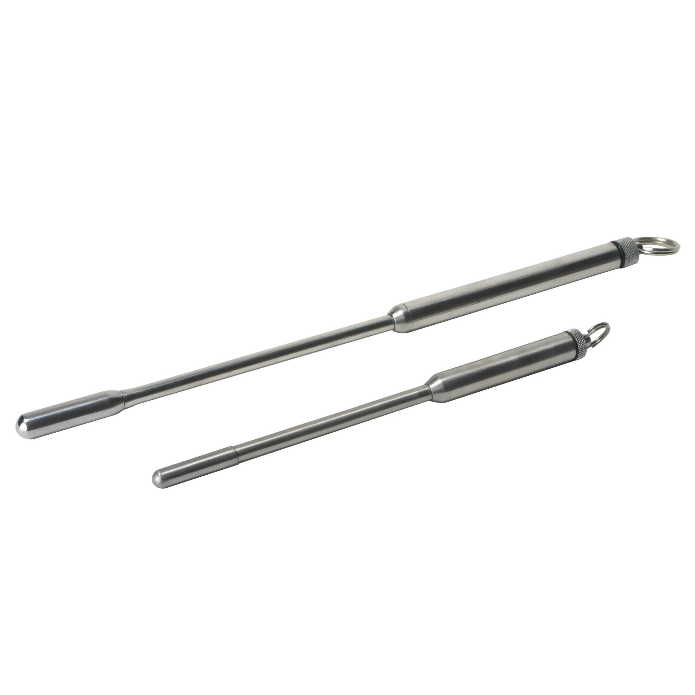 Master Series Stainless Steel Vibrating Urethral Sound - Medium Grey / Medium