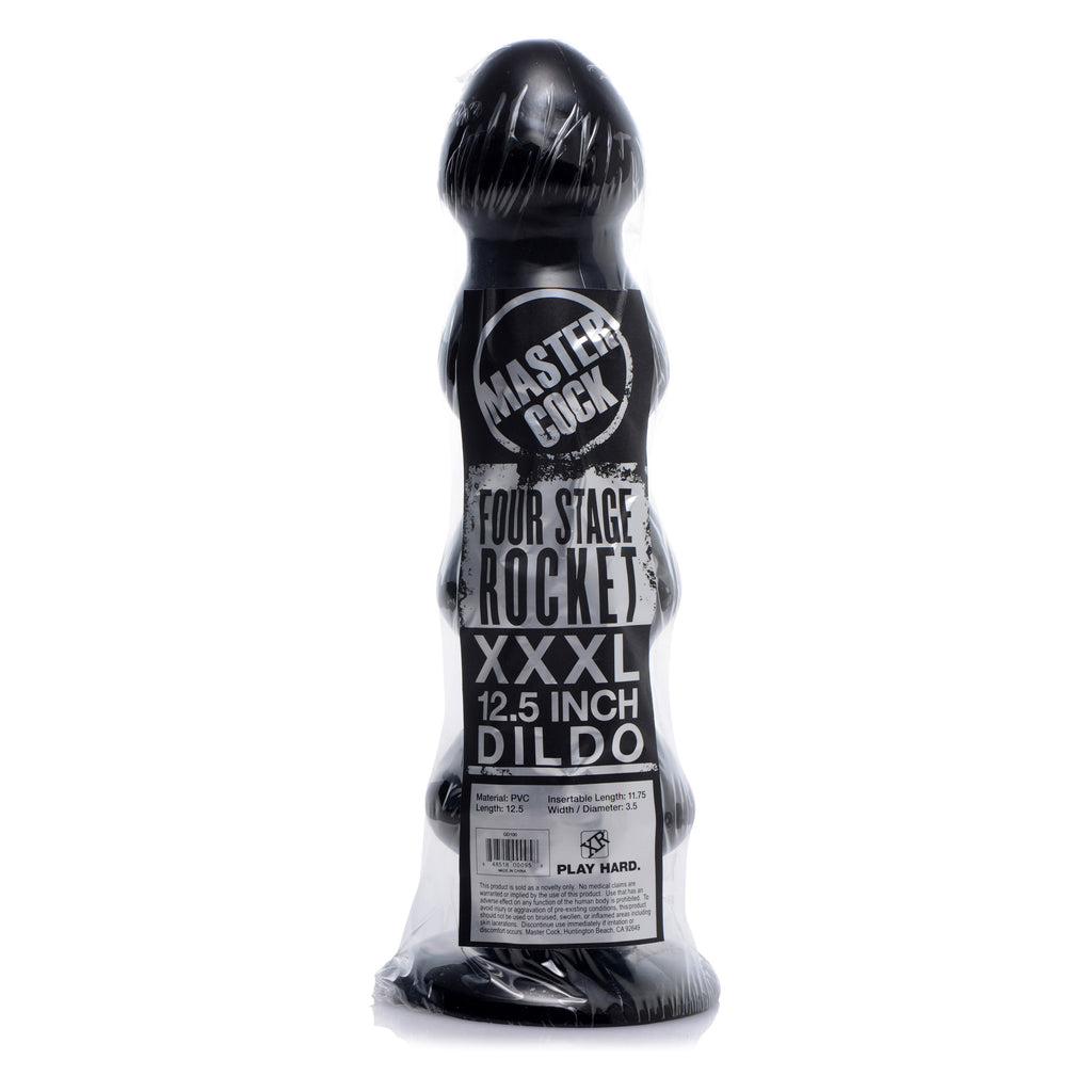 Master Cock Four Stage Rocket Dildo Black