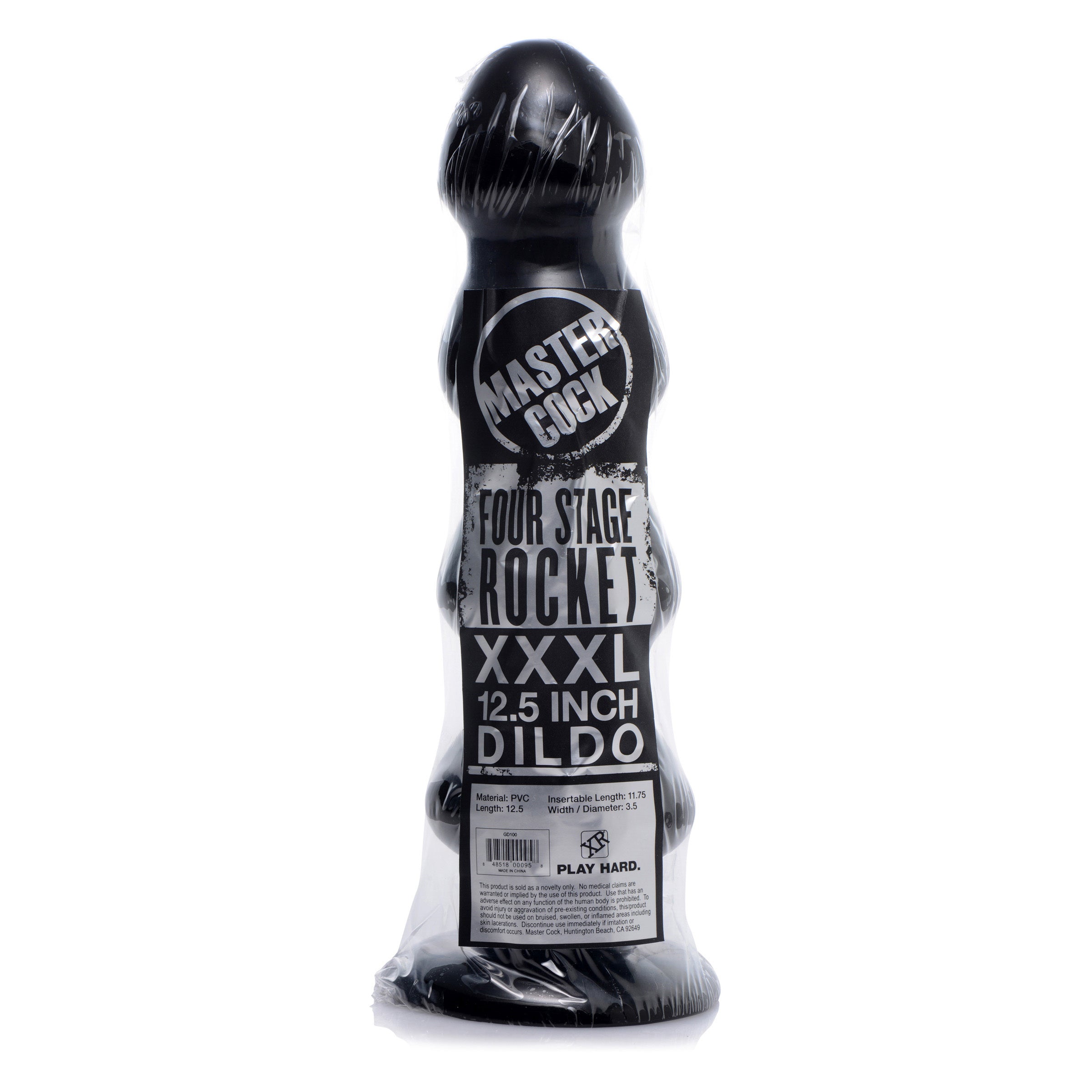 Master Cock Four Stage Rocket Dildo Black