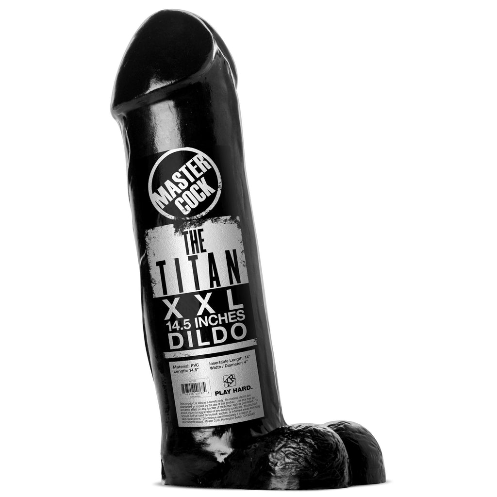 Master Cock The Titan XXL 14.5 Inch Dildo Black