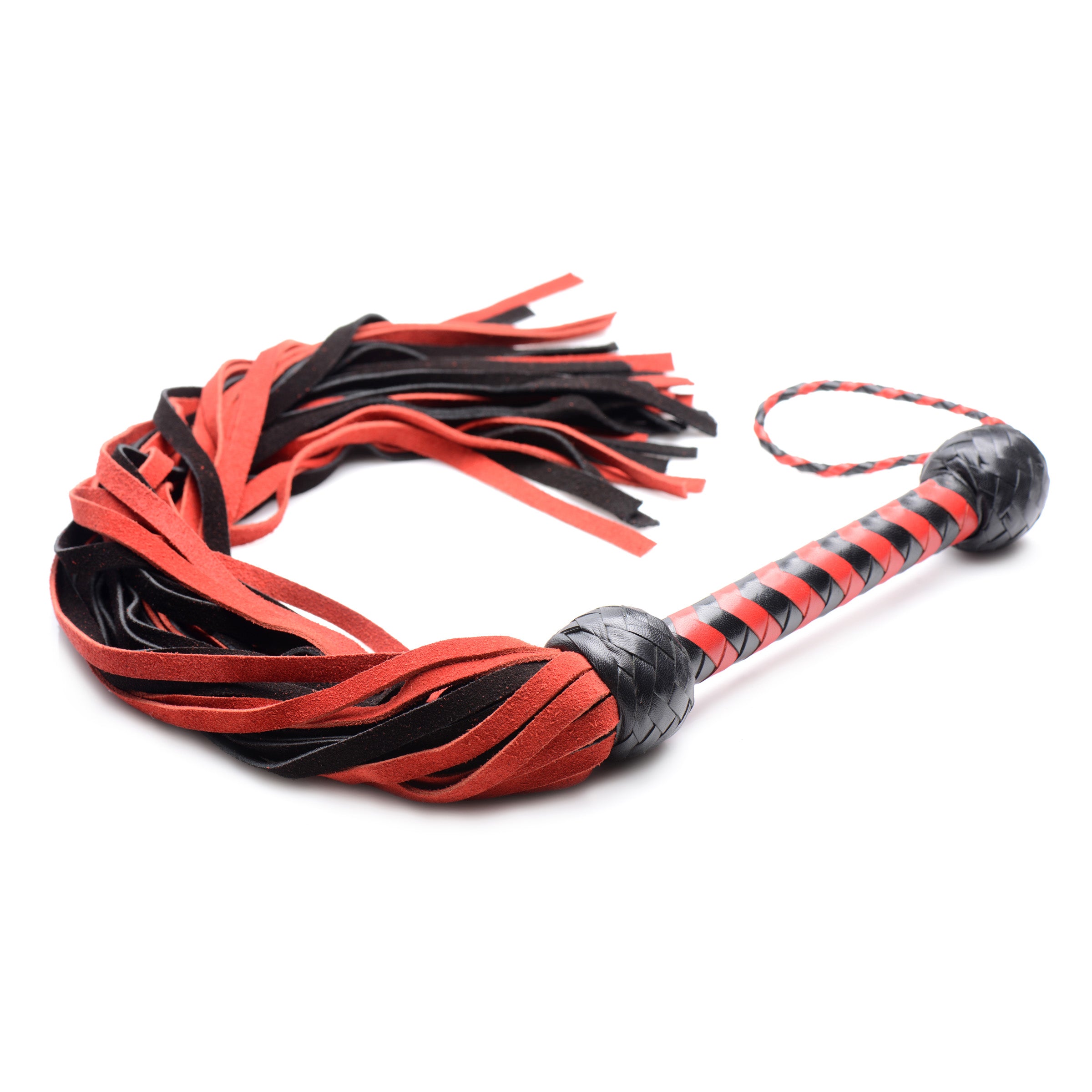 Mistress by Isabella Sinclaire Isabella Sinclaire Black and Red Suede Flogger Black