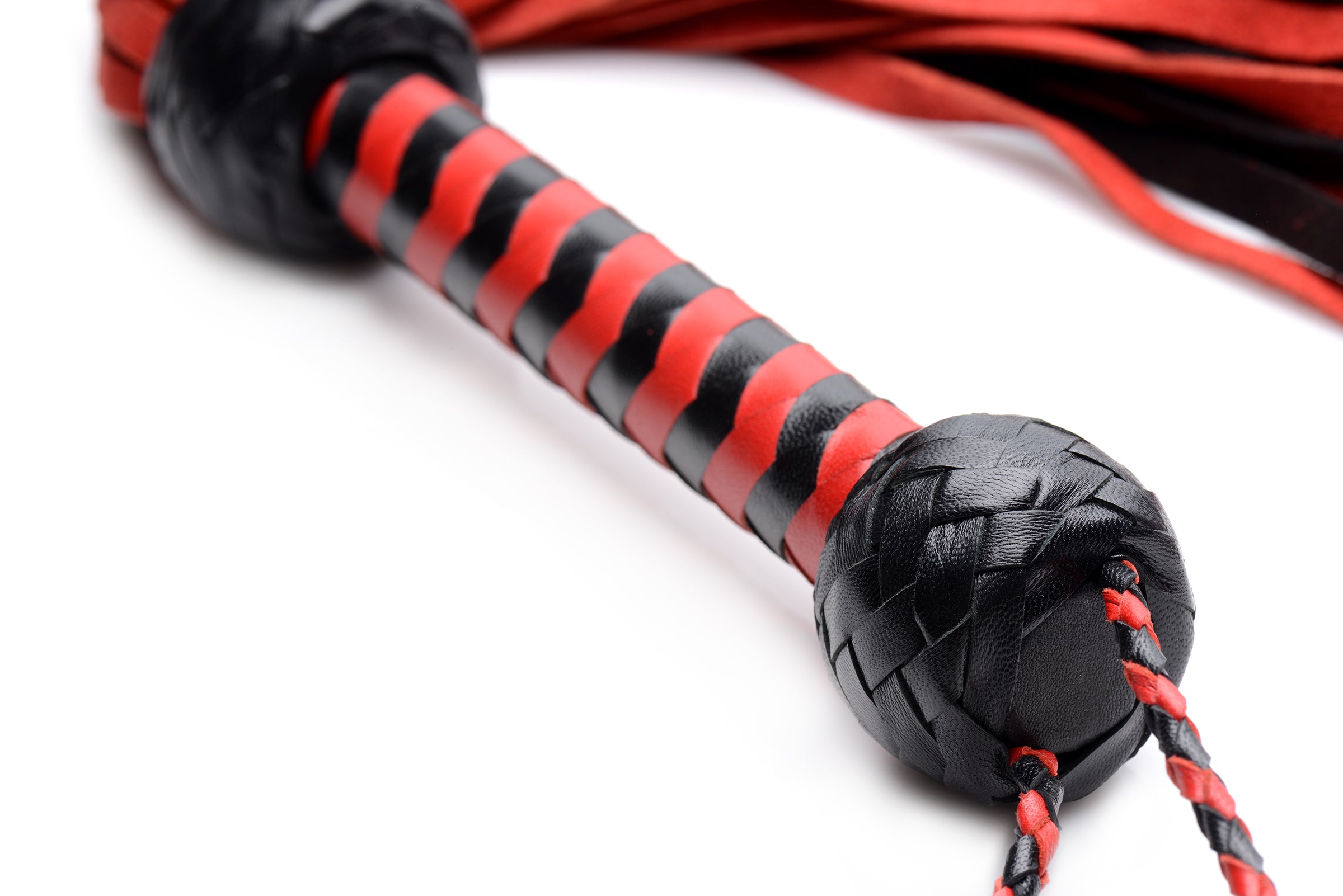 Mistress by Isabella Sinclaire Isabella Sinclaire Black and Red Suede Flogger Black