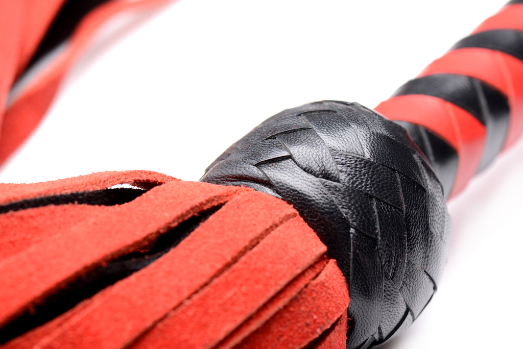 Mistress by Isabella Sinclaire Isabella Sinclaire Black and Red Suede Flogger Black