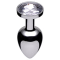 Master Series Jewel Butt Plug Diamond White / Small