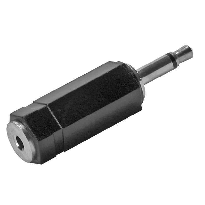 nan In-Line 2.5mm to 3.5mm Adapter Black