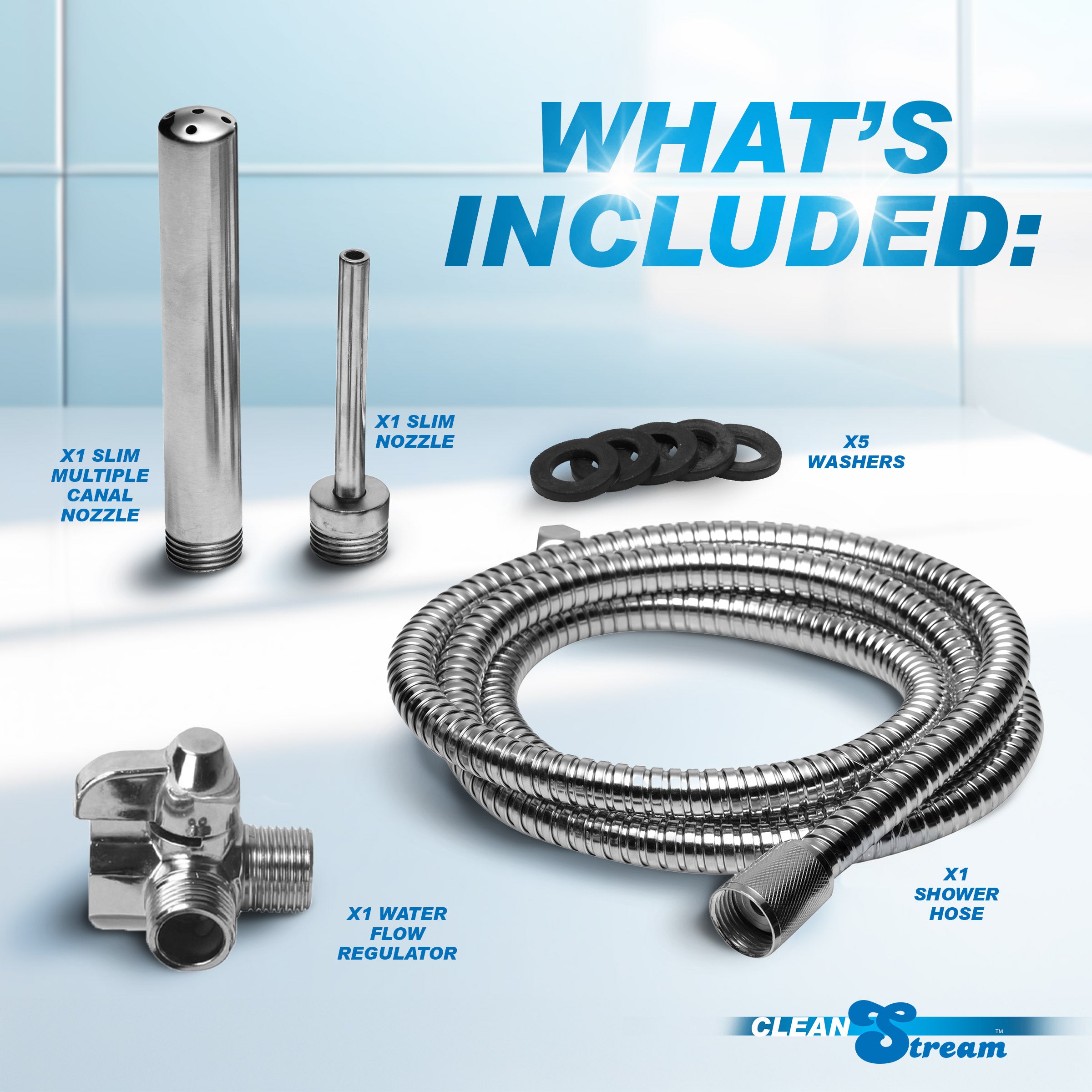 CleanStream CleanStream Shower Enema System Grey