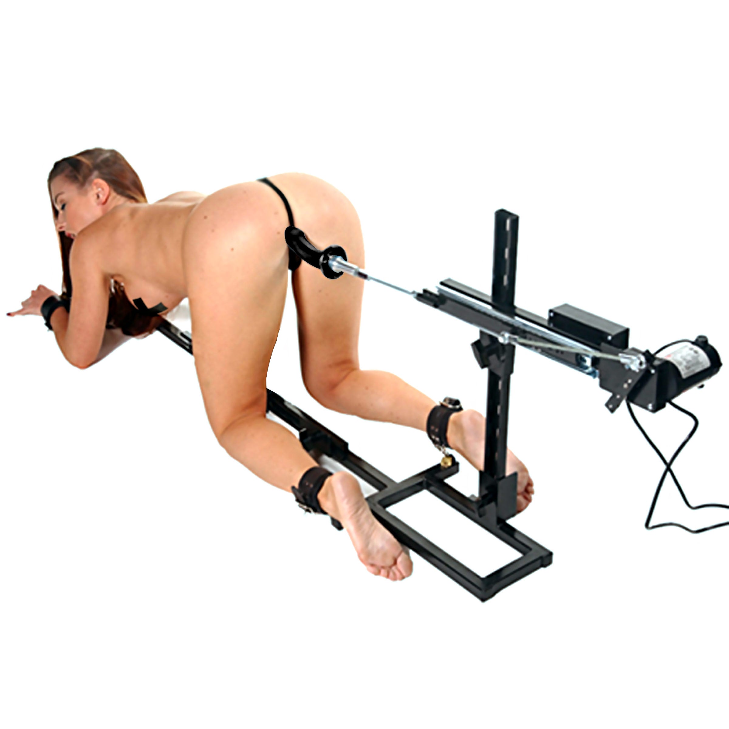 Kink Industries The Stockade Rear Penetration Fucking Machine Black