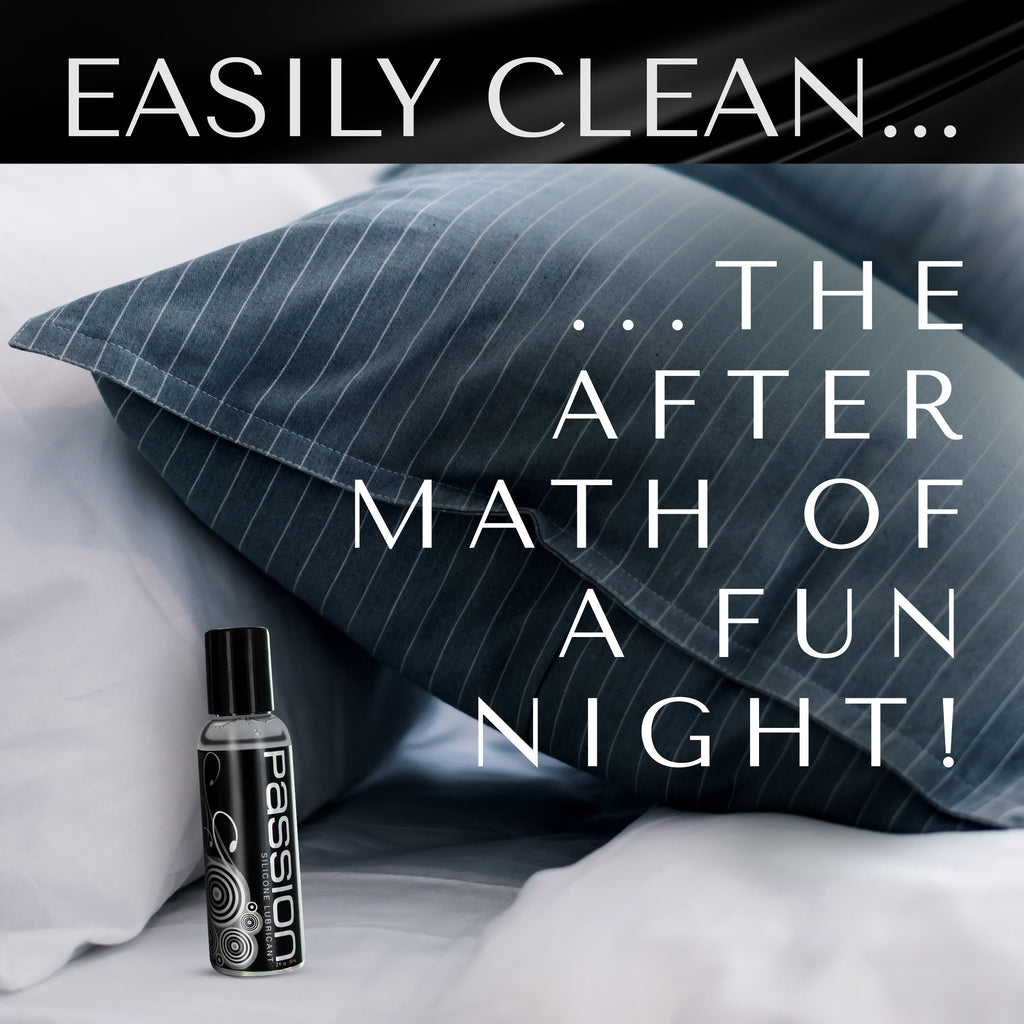 Passion Lubricants Passion Premium Silicone Lubricant - 8 oz Clear / 2 oz