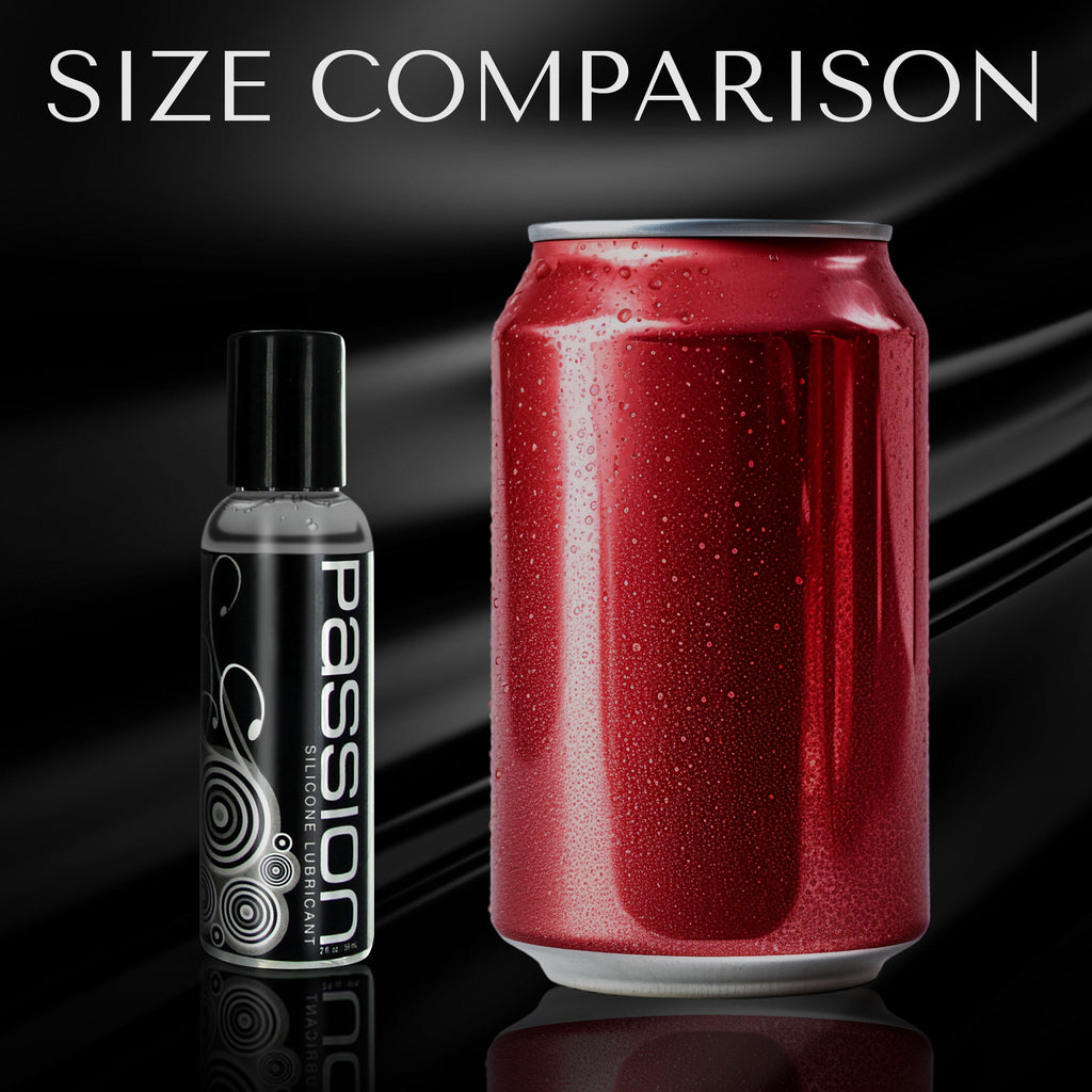 Passion Lubricants Passion Premium Silicone Lubricant - 8 oz Clear / 2 oz