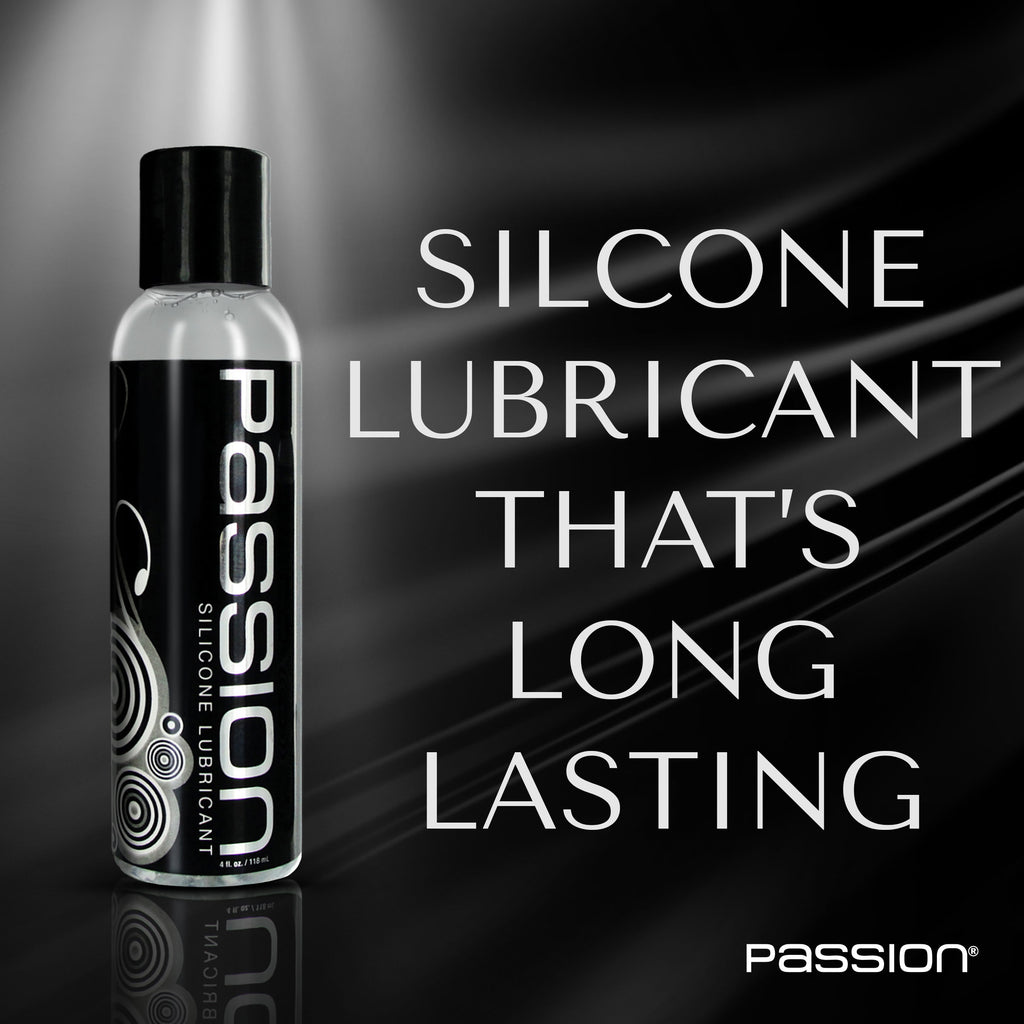 Passion Lubricants Passion Premium Silicone Lubricant - 8 oz Clear / 4 oz