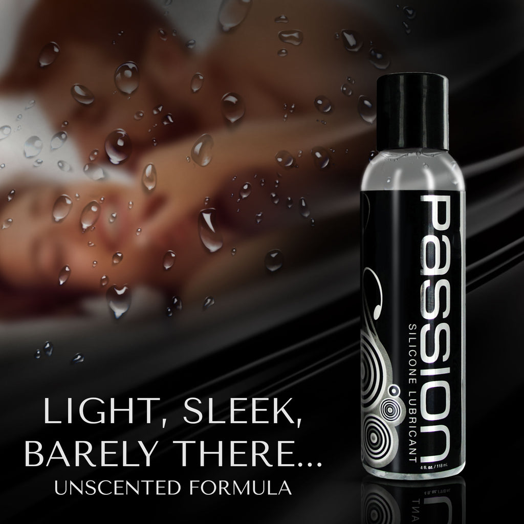 Passion Lubricants Passion Premium Silicone Lubricant - 8 oz Clear / 4 oz