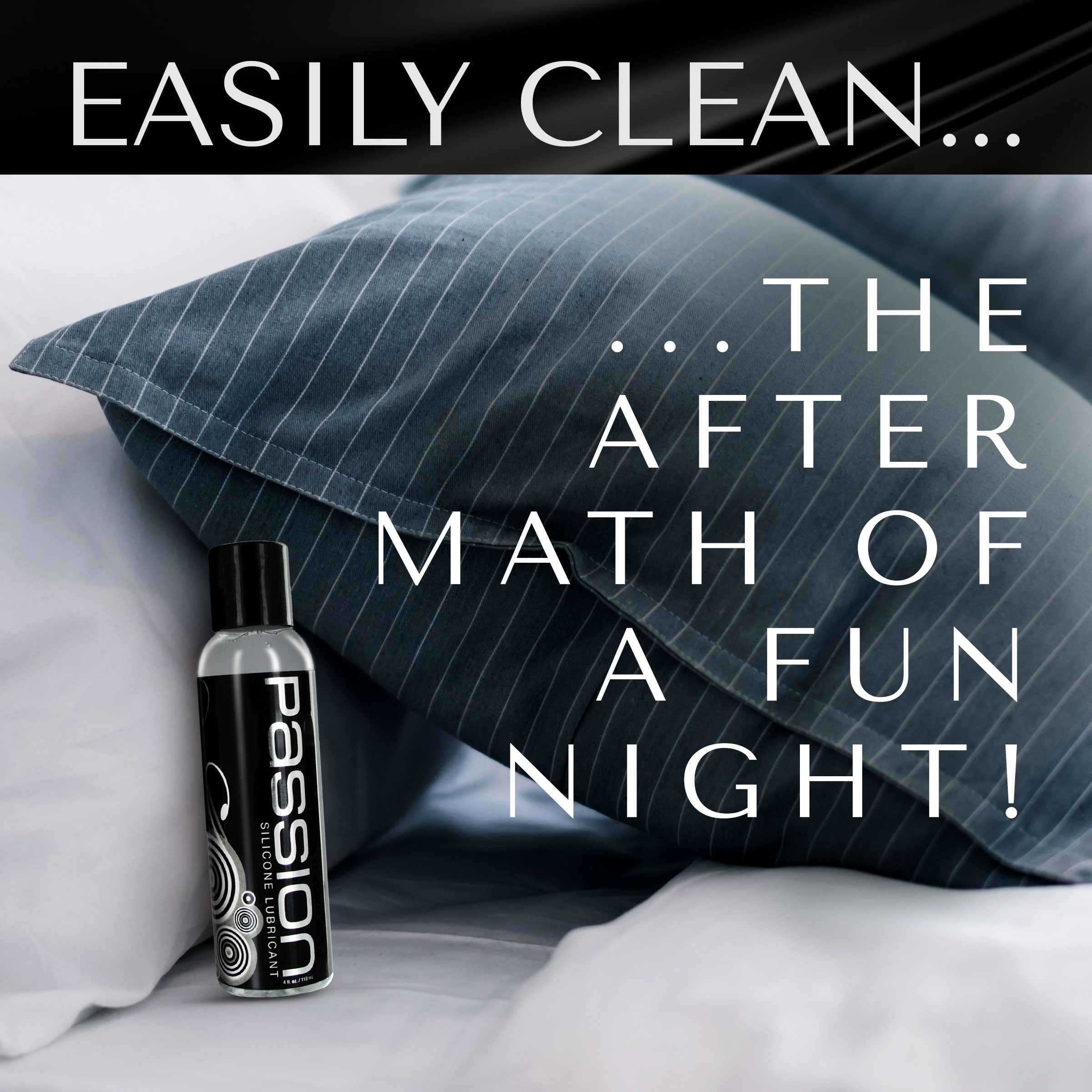 Passion Lubricants Passion Premium Silicone Lubricant - 8 oz Clear / 4 oz