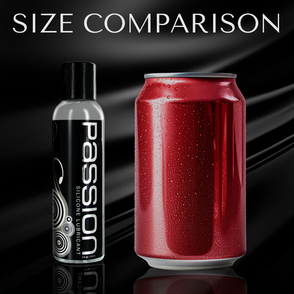 Passion Lubricants Passion Premium Silicone Lubricant - 8 oz Clear / 4 oz