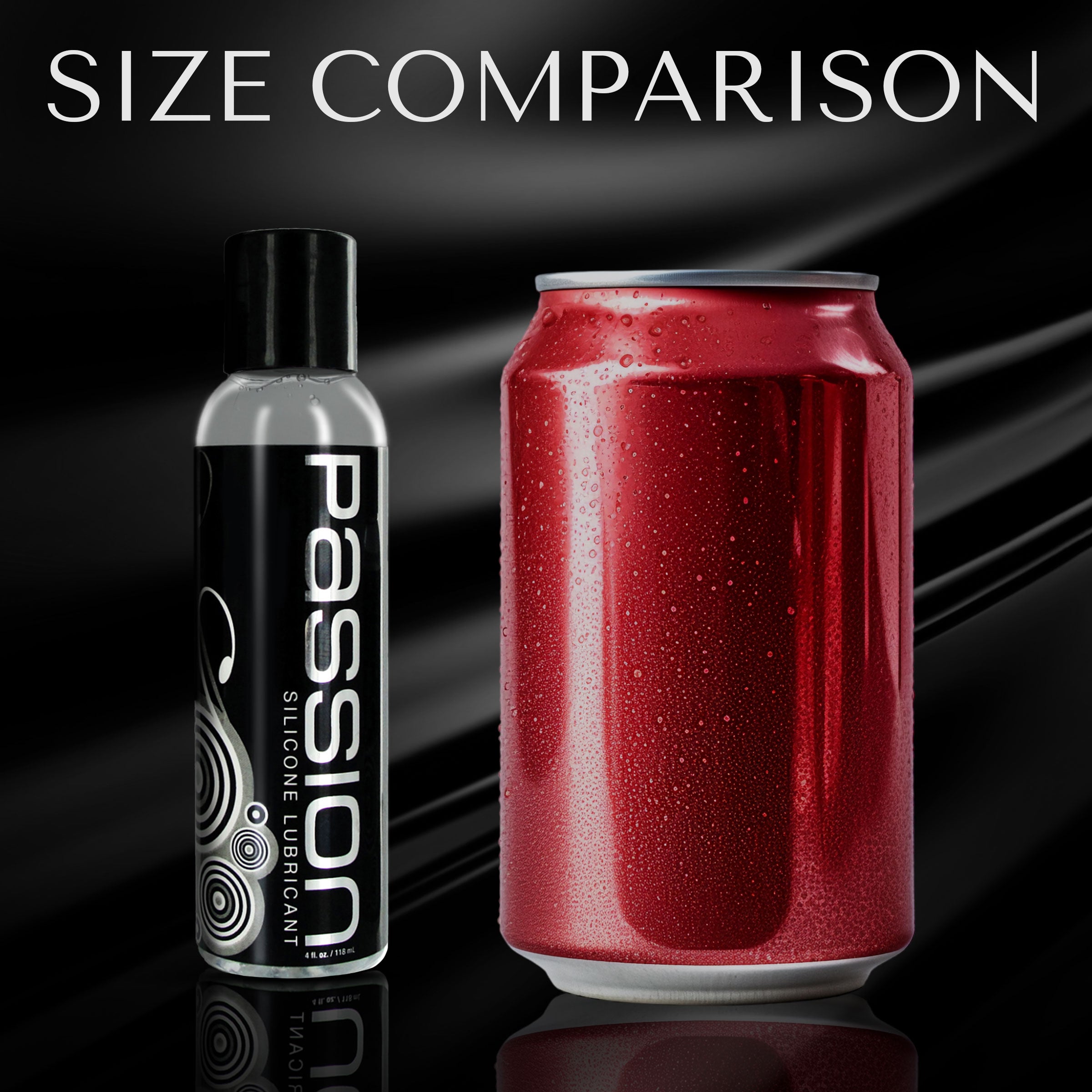 Passion Lubricants Passion Premium Silicone Lubricant - 8 oz Clear / 4 oz