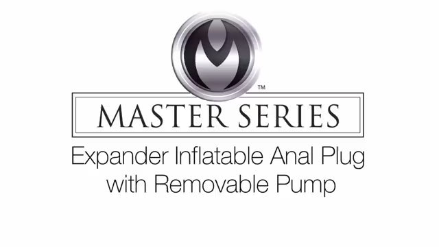 Master Series Expander Inflatable Anal Plug with Removable Pump