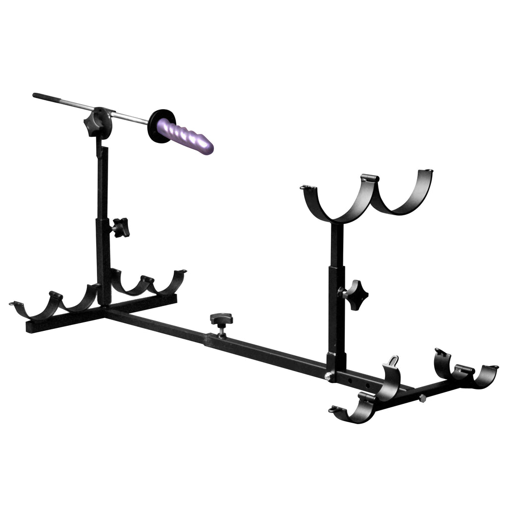 Kink Industries Prison Stockade with Fucking Rod - Medium Sizing Black / Large