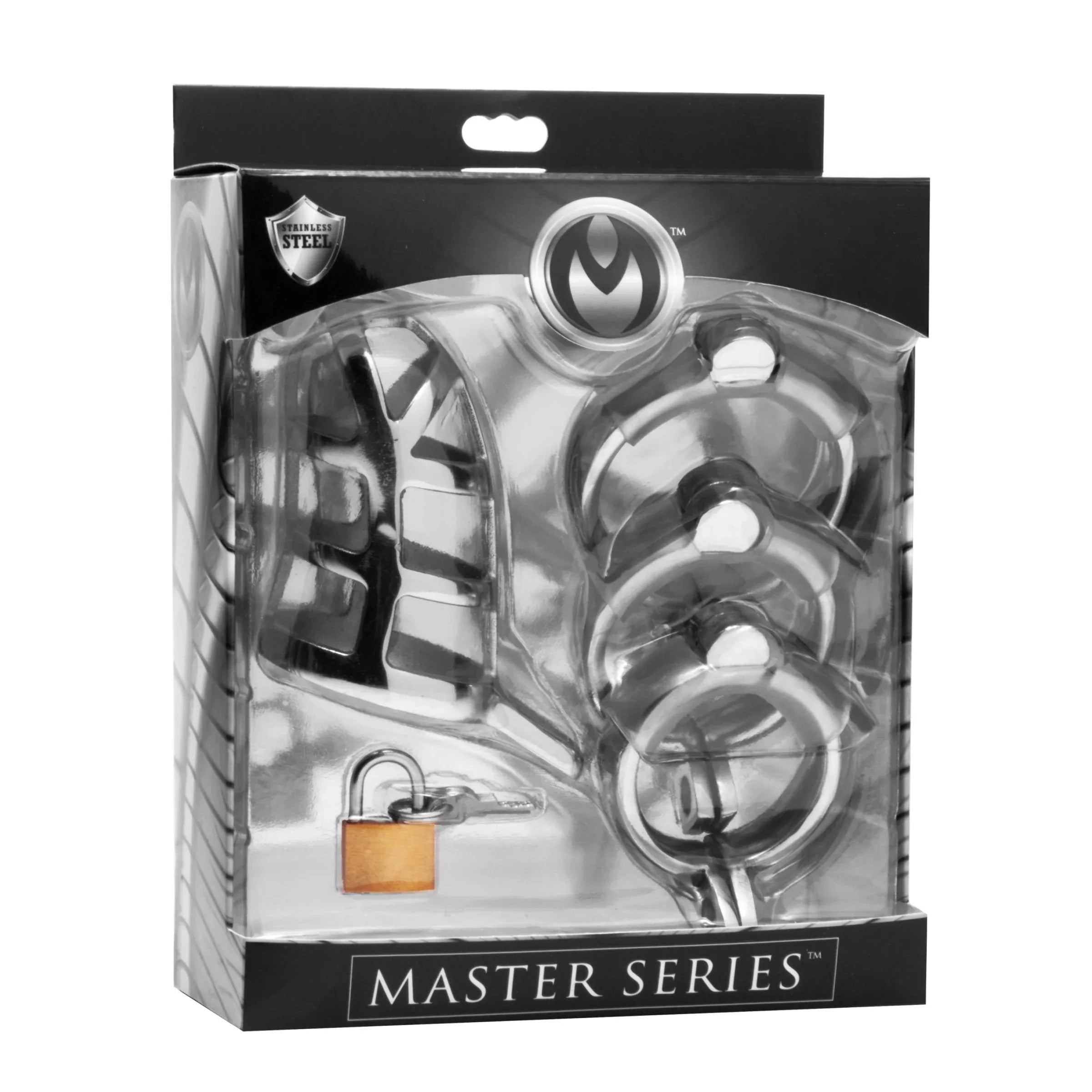 Master Series Detained Chastity Cage Grey