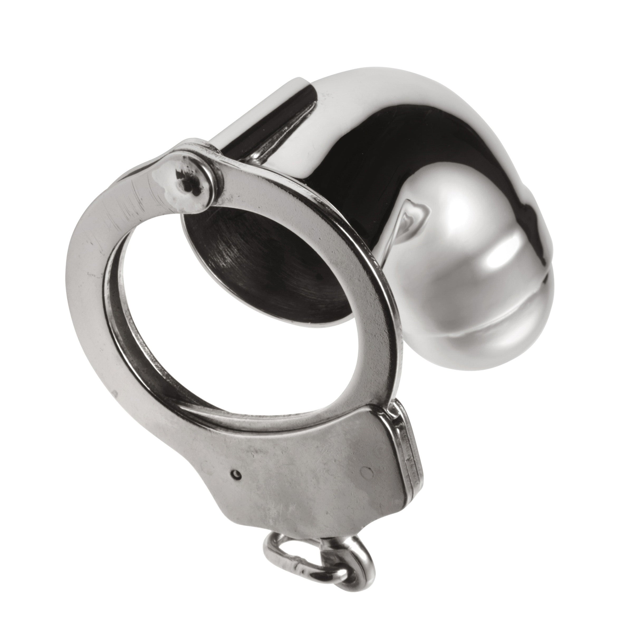 Master Series Stainless Steel Chastity Cock Cuff Grey