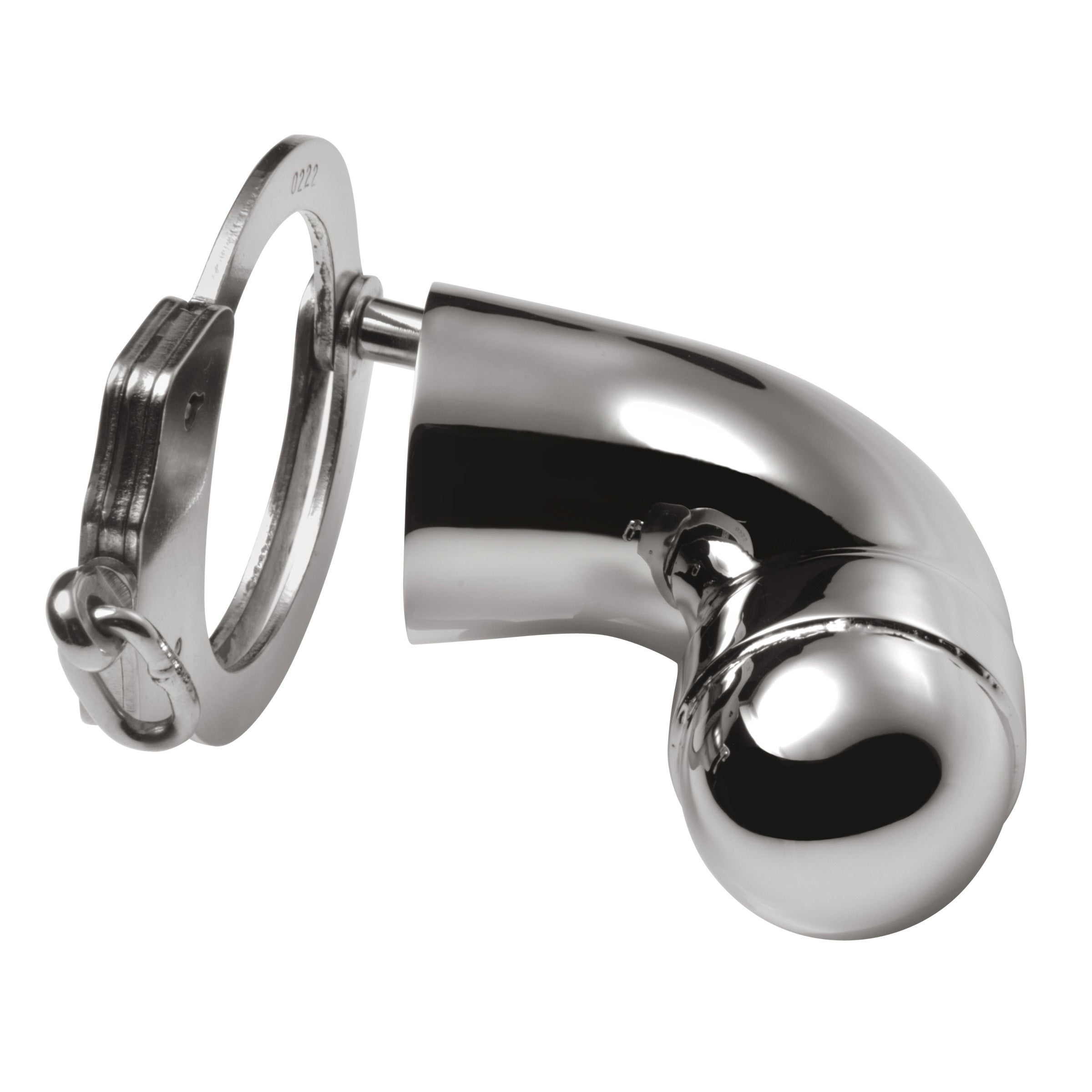 Master Series Stainless Steel Chastity Cock Cuff Grey