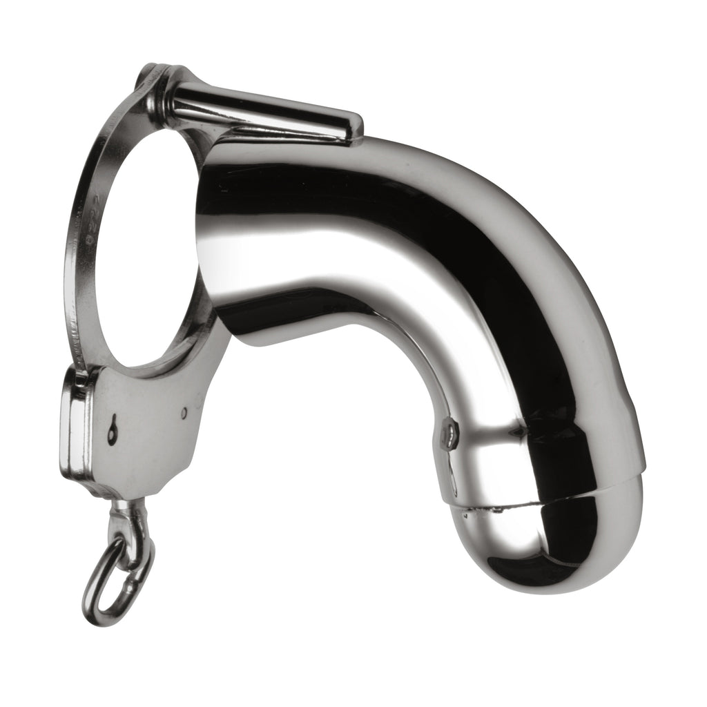 Master Series Stainless Steel Chastity Cock Cuff Grey