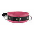 Strict Leather Strict Leather Deluxe Locking Collar - Pink and Black Pink