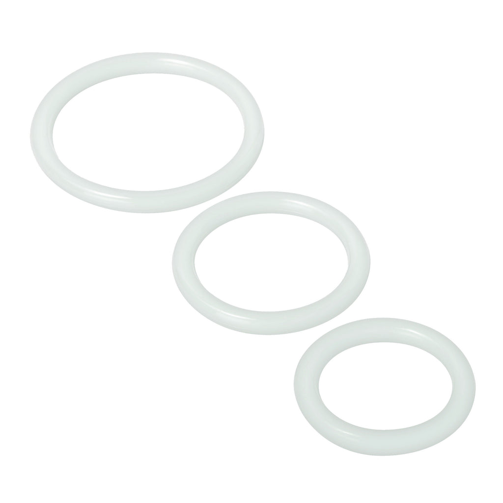 Trinity Men Trinity Silicone Cock Rings Clear Clear