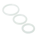 Trinity Men Trinity Silicone Cock Rings Clear Clear