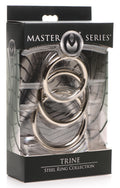 Master Series Trine Steel Ring Collection Grey