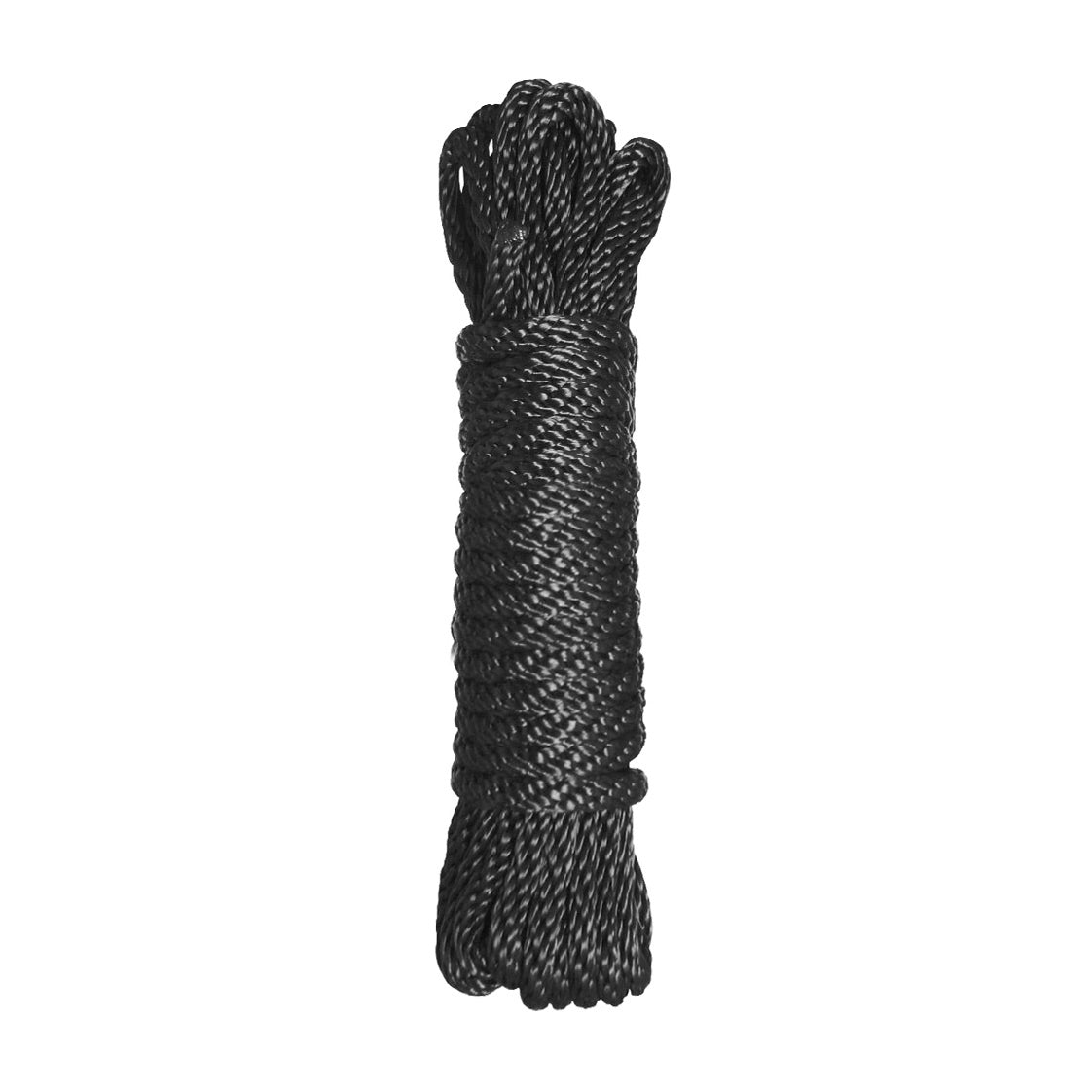 Master Series Premium Black Nylon Bondage Rope- 50 Feet Black / 10 ft