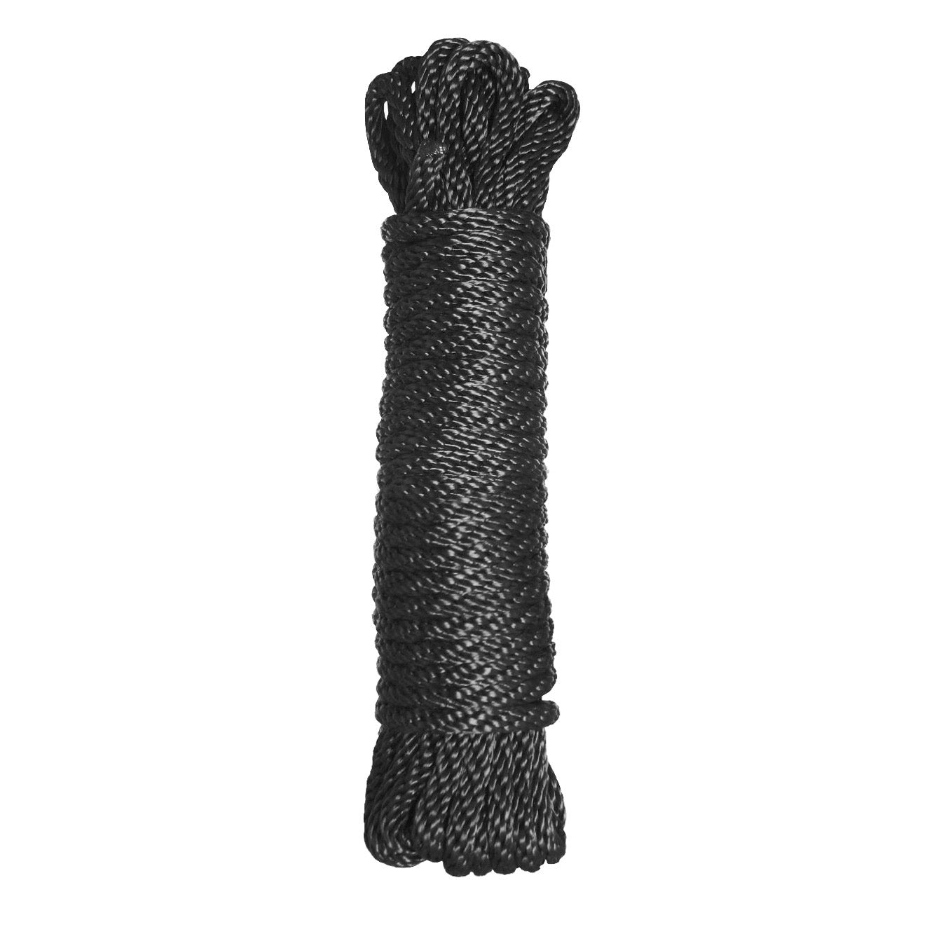 Master Series Premium Black Nylon Bondage Rope- 50 Feet Black / 25 ft