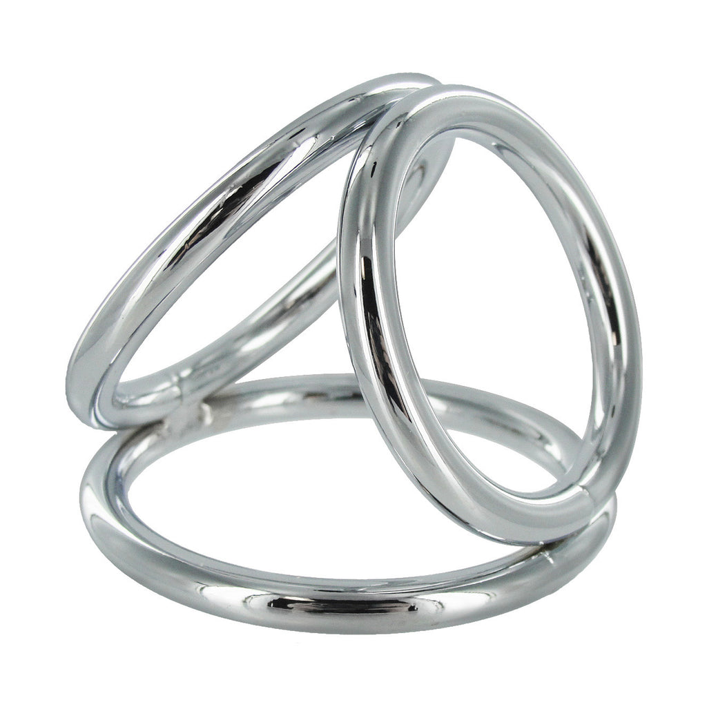 Master Series The Triad Chamber Cock and Ball Ring- Medium Grey / Medium