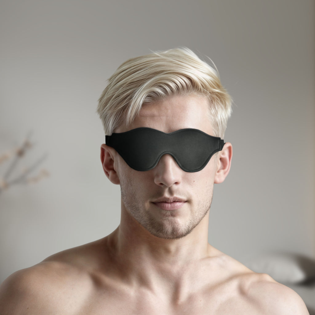Strict Leather Strict Leather Black Fleece Lined Blindfold Black
