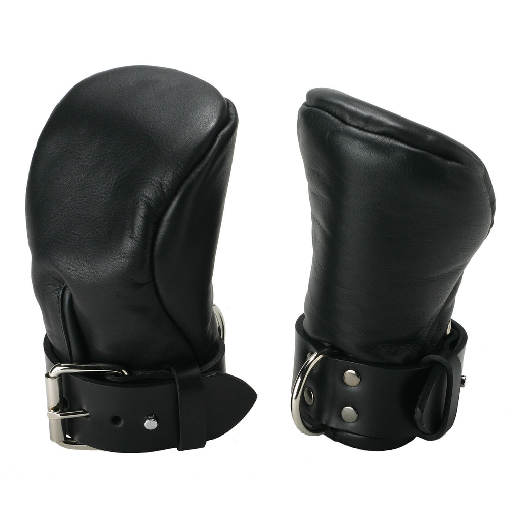 Strict Leather Strict Leather Deluxe Padded Fist Mitts- SM Black / Small/Medium