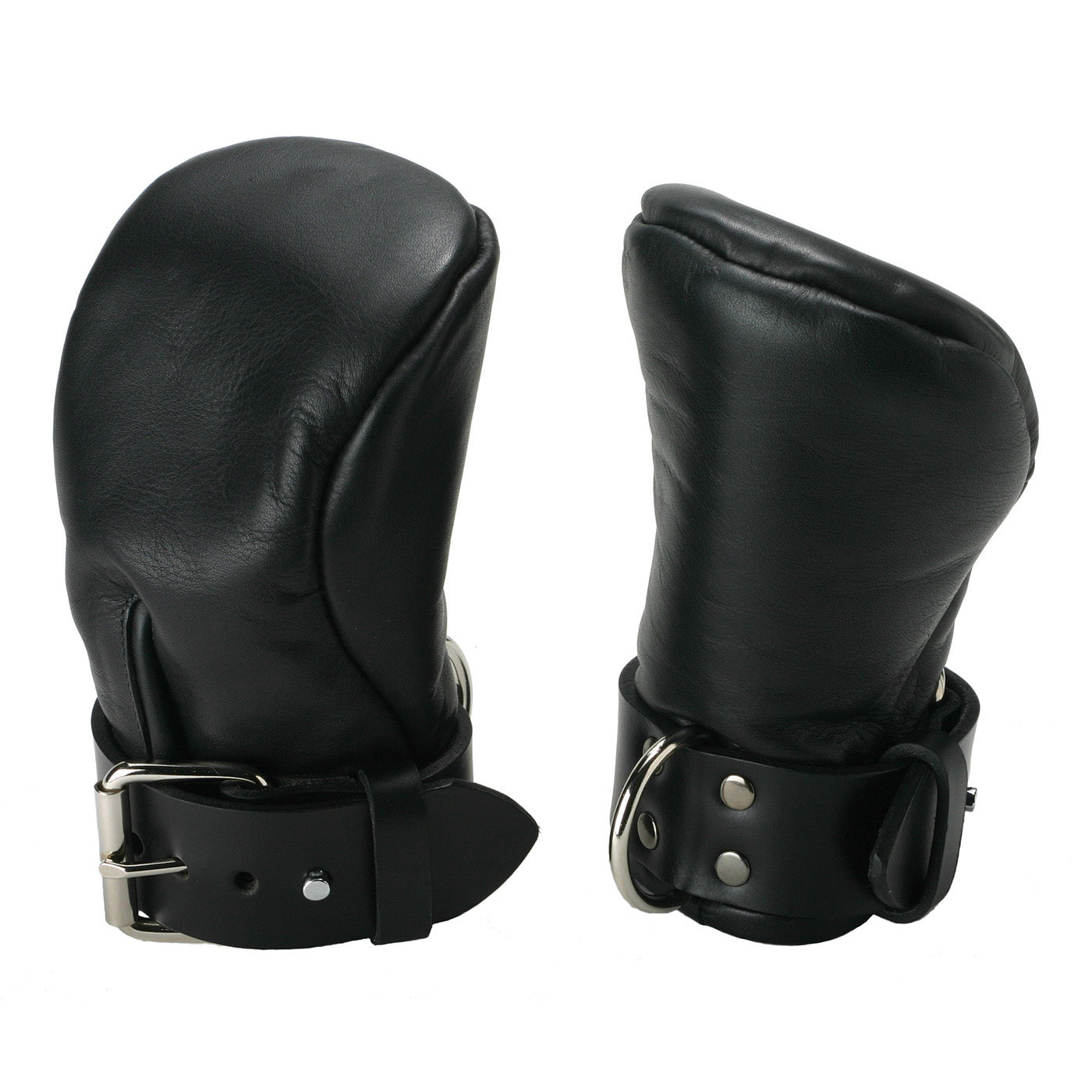 Strict Leather Strict Leather Deluxe Padded Fist Mitts- SM Black / Small/Medium