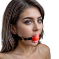 Strict Leather Red Silicone Ball Gag Red