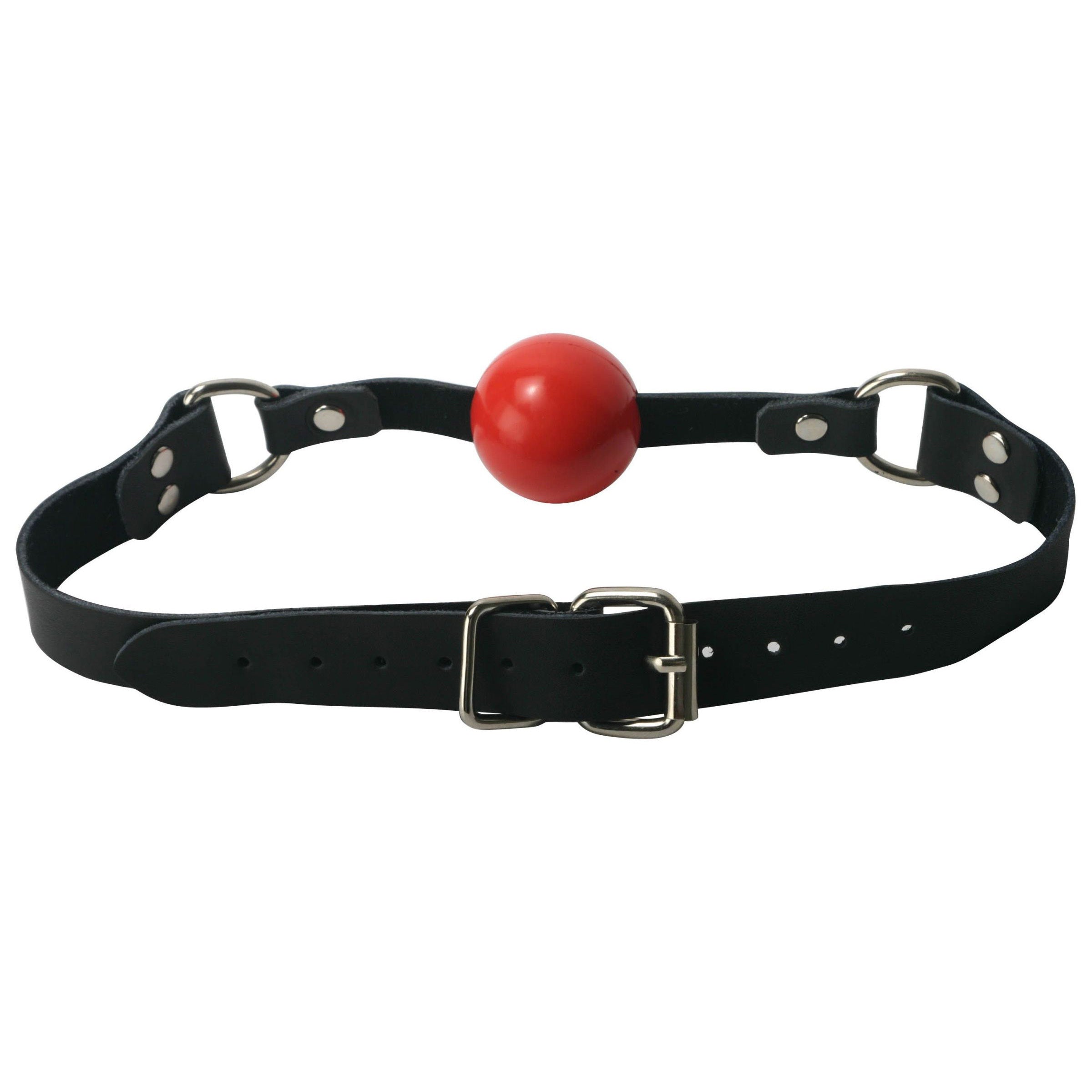 Strict Leather Red Silicone Ball Gag Red