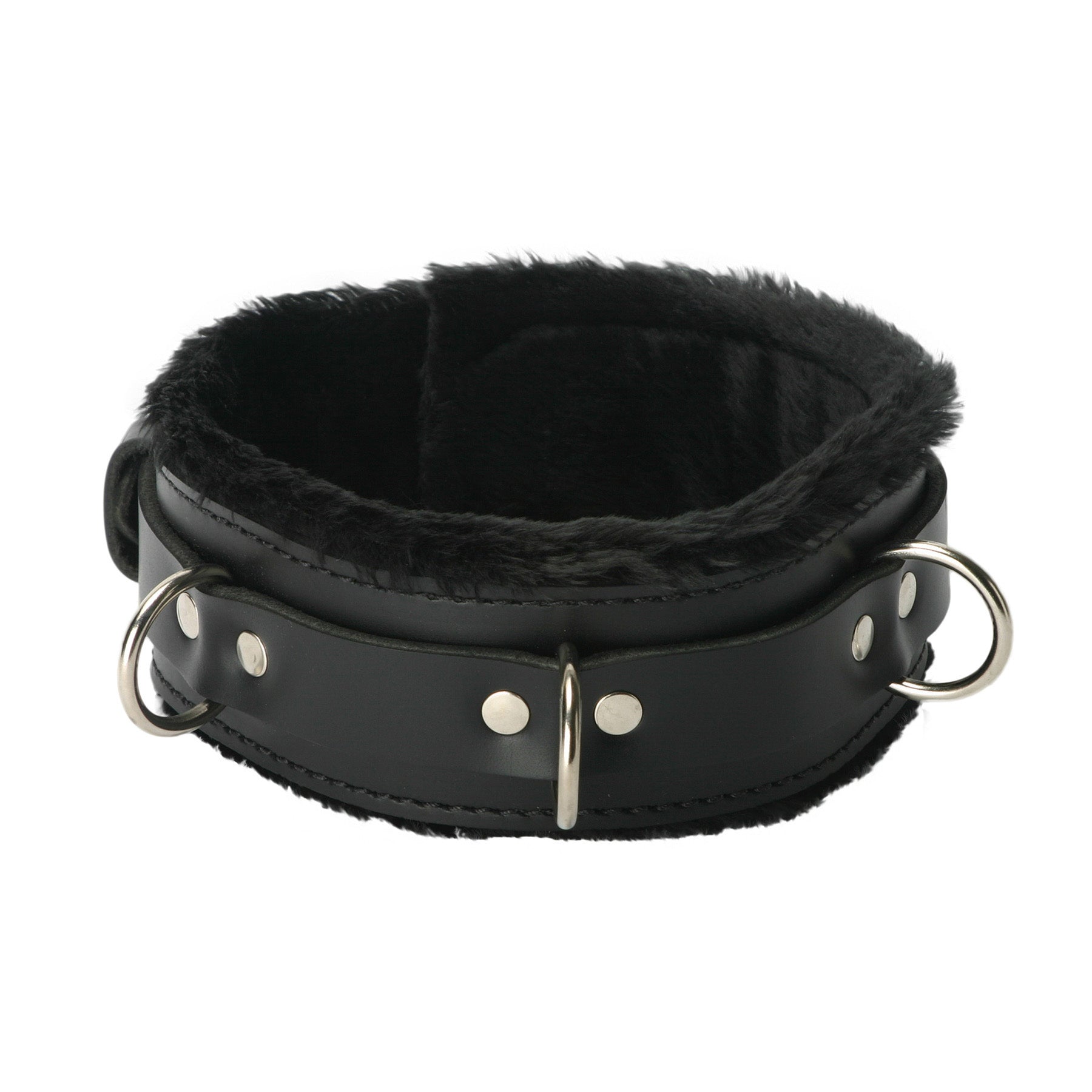 Strict Leather Strict Leather Premium Fur Lined Locking Collar- XL Black / Large/X Large