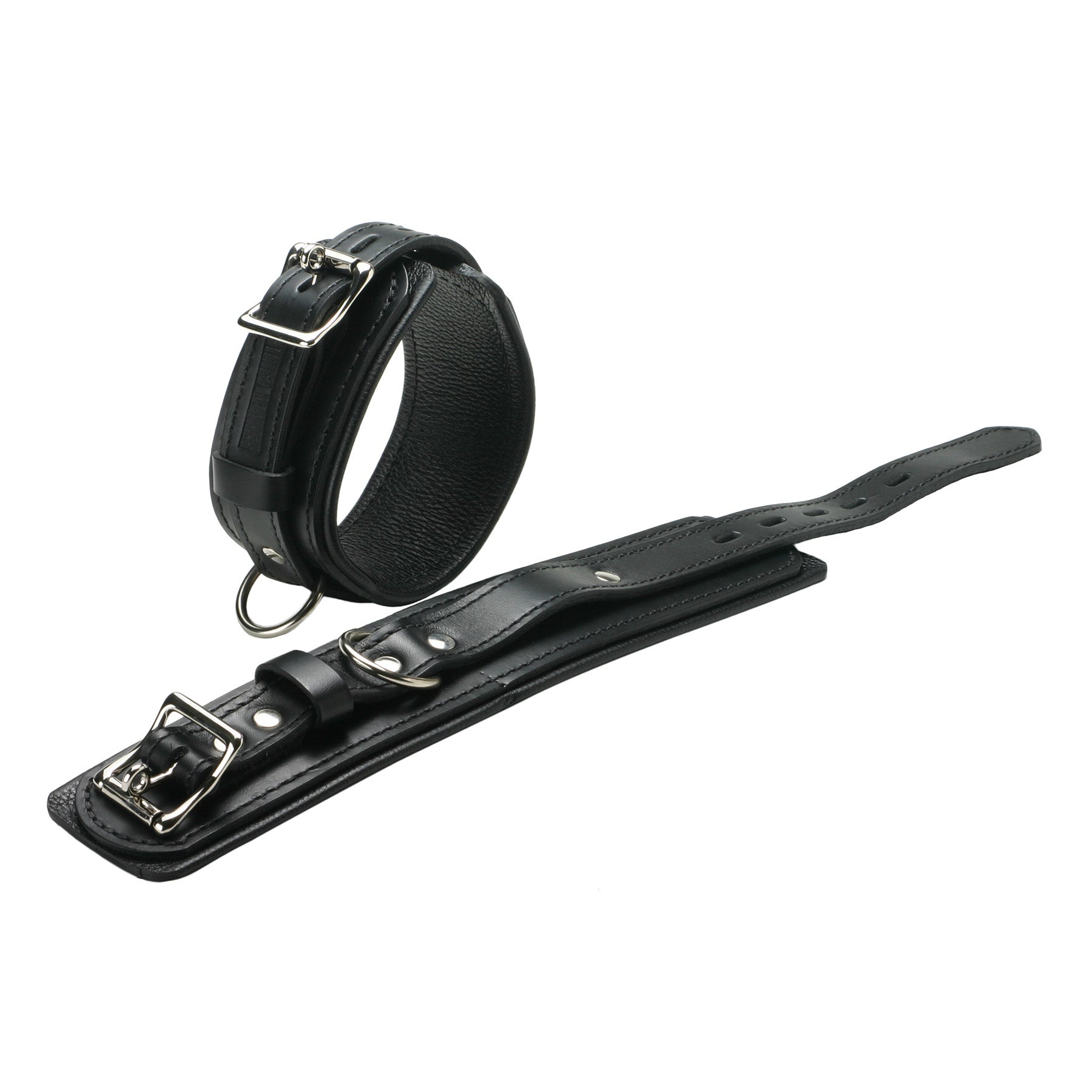 Strict Leather Strict Leather Premium Locking Wrist Cuffs Black