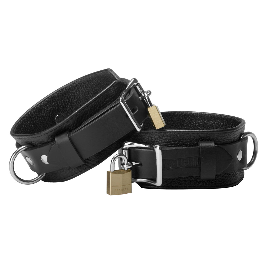 Strict Leather Strict Leather Deluxe Locking Wrist Cuffs Black