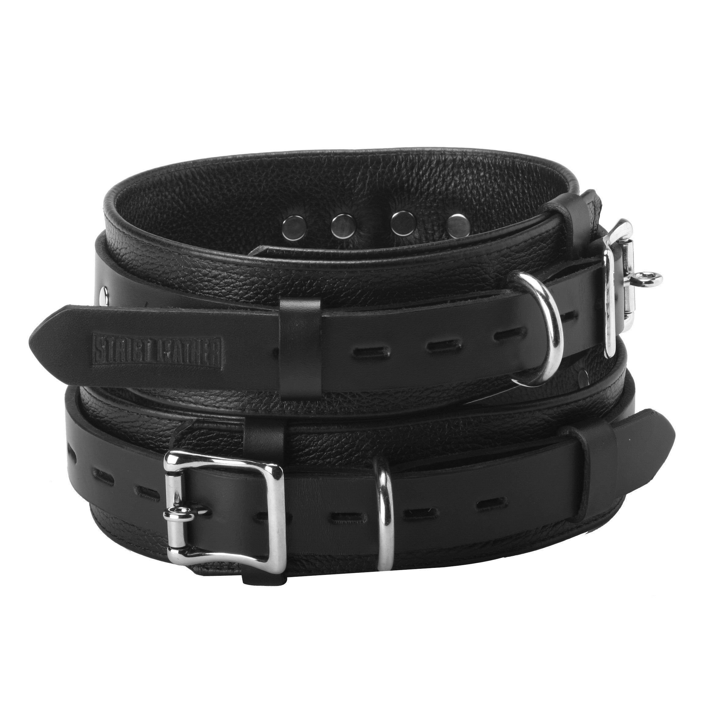 Strict Leather Strict Leather Deluxe Locking Thigh Cuffs Black