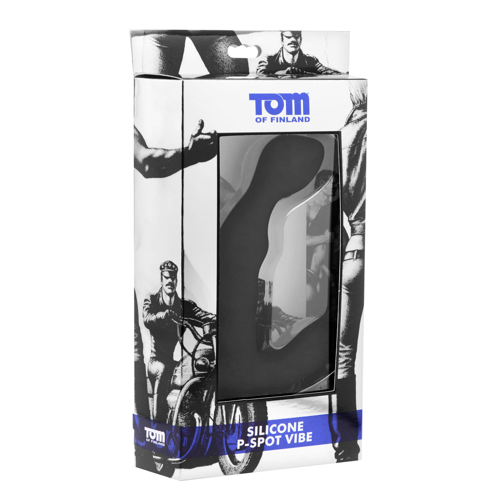 Tom of Finland Tom of Finland Silicone P-Spot Vibe Black