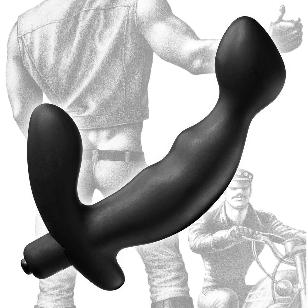 Tom of Finland Tom of Finland Silicone P-Spot Vibe Black