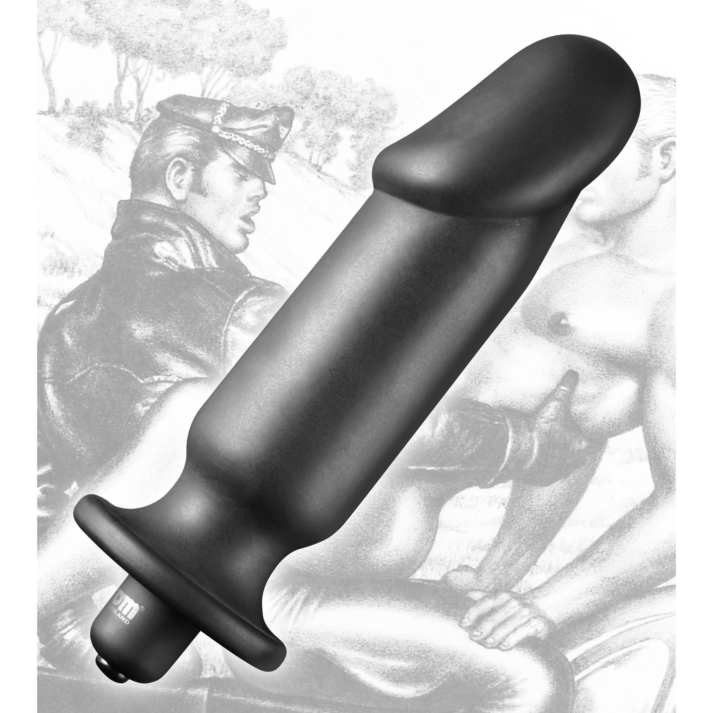 Tom of Finland Tom of Finland Silicone Vibrating Anal Plug Black