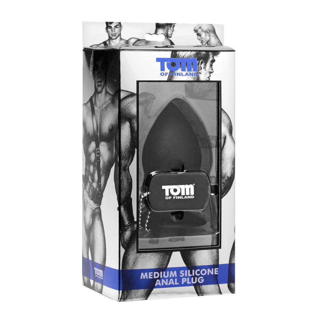Tom of Finland Tom of Finland Medium Silicone Anal Plug Black
