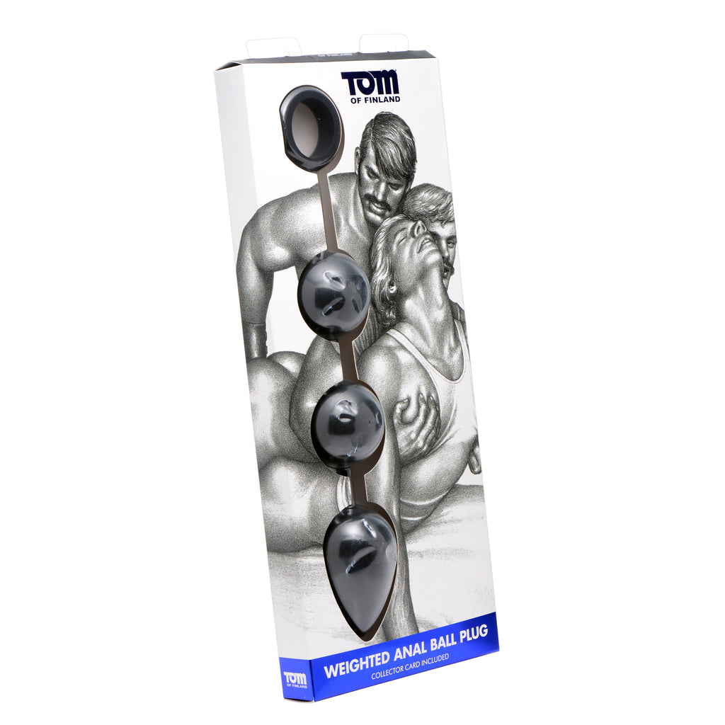 Tom of Finland Tom of Finland Weighted Anal Ball Beads Black
