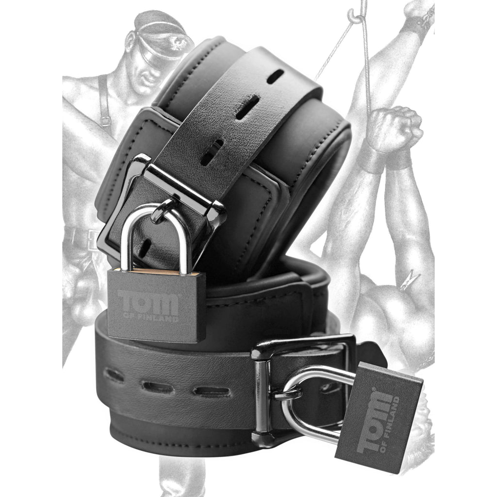 Tom of Finland Tom of Finland Neoprene Wrist Cuffs Black