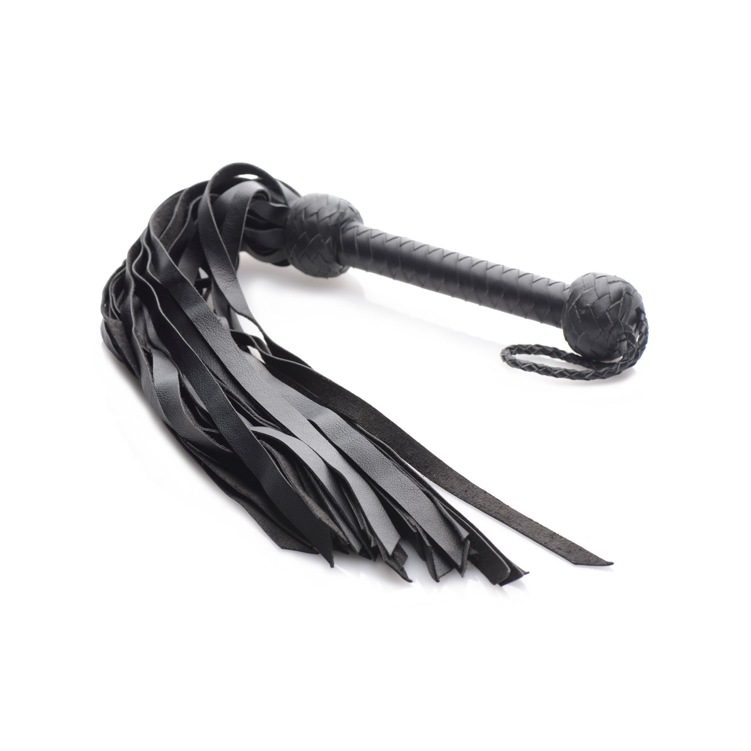 Strict Leather Strict Leather Premium Deerskin Flogger- Red Black